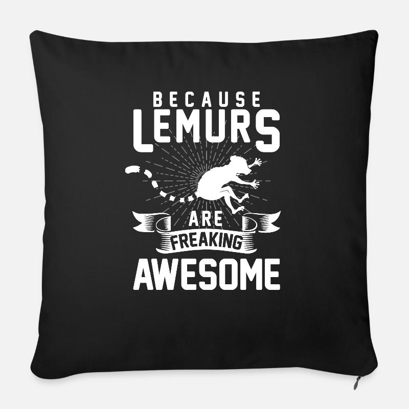 maki - Housse de coussin décorative 45 x 45 cm - noir