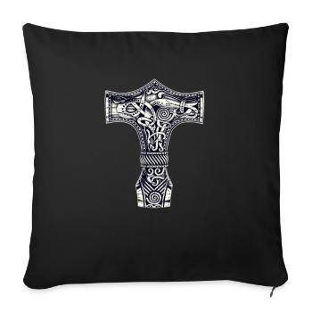 La Croix de Thor - Housse de coussin décorative 45 x 45 cm - noir - Devant