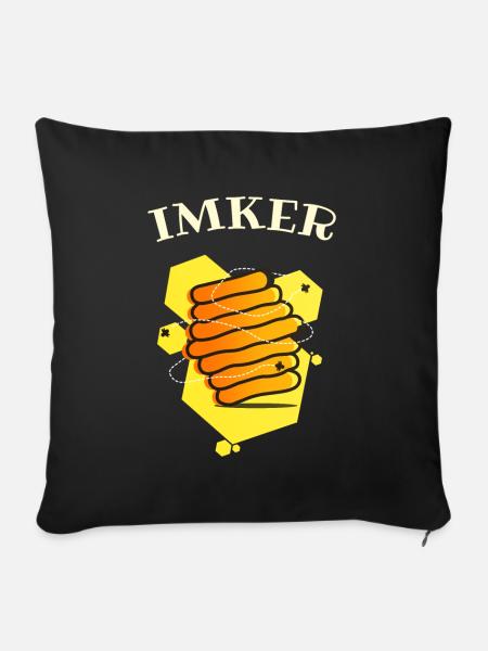 Imker - Sofakissenbezug 45 x 45 cm - Schwarz