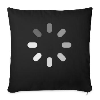 Loading - Housse de coussin décorative 45 x 45 cm - noir - Devant