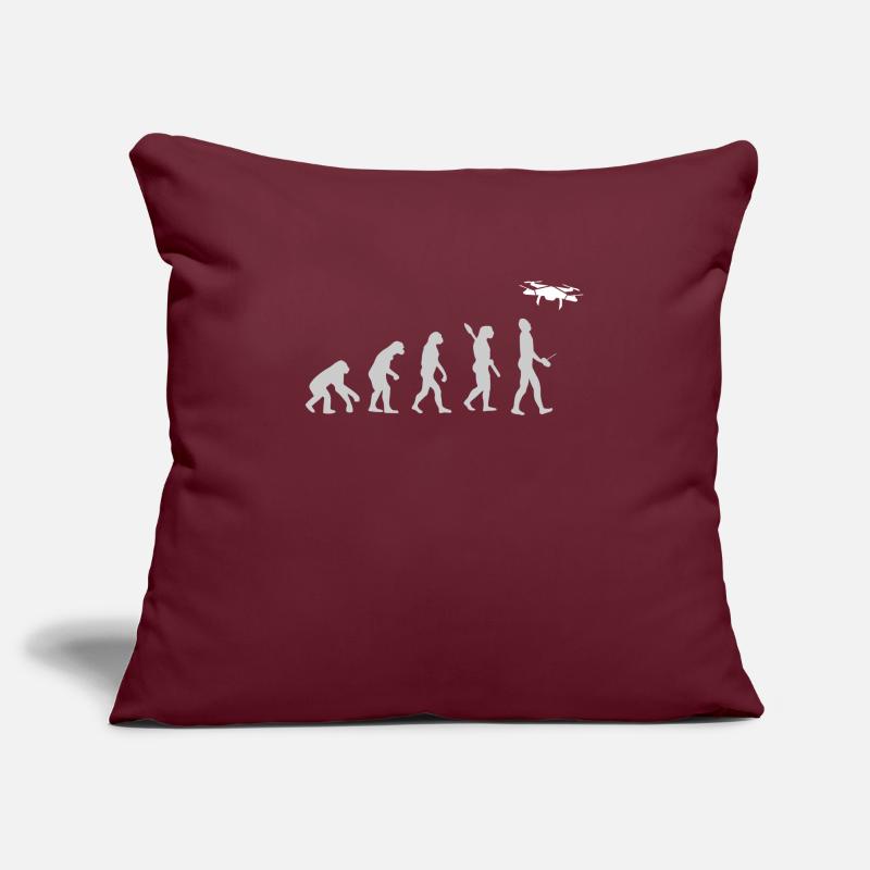 EVOLUTION DRONE DRONE DRONES DRONE PILOT Housse de coussin décorative 45 x 45 cm