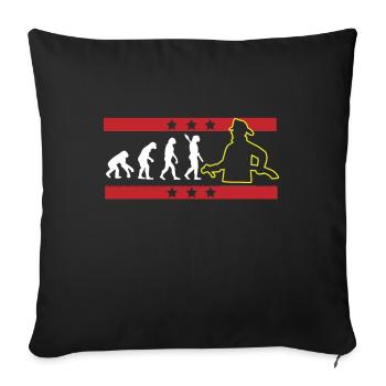 EVOLUTION FIREFIGHTER FIREFIGHTER FIREFIGHTER - Sofa pillowcase 17,3'' x 17,3'' (45 x 45 cm) - black - Front
