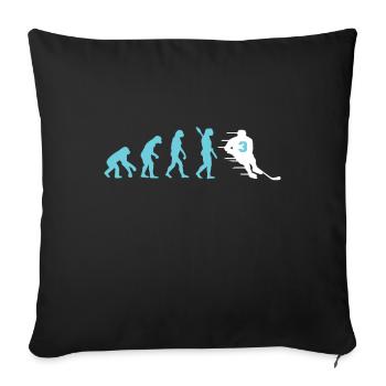 EVOLUTION HOCKEY EIS HOCKEY EVOLUTION ICE HOCKEY - Sofakissenbezug 45 x 45 cm - Schwarz - Vorne