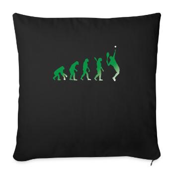 EVOLUTION TENNIS - Sofa pillowcase 17,3'' x 17,3'' (45 x 45 cm) - black - Front
