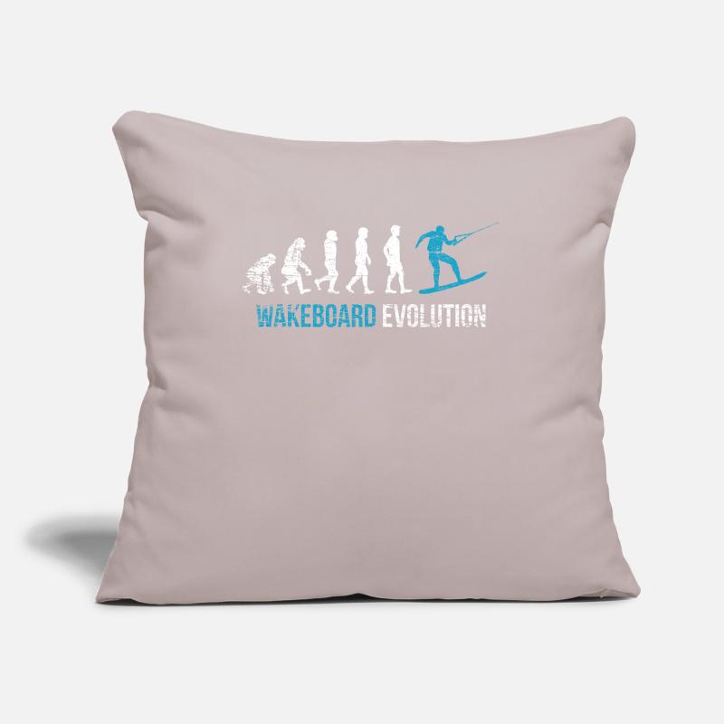Wakeboarder Evolution Housse de coussin décorative 45 x 45 cm