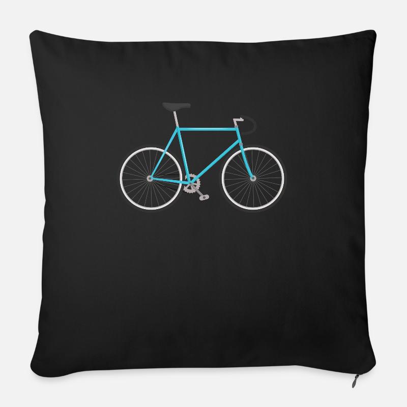 Fahrrad - Sofakissenbezug 45 x 45 cm - Schwarz