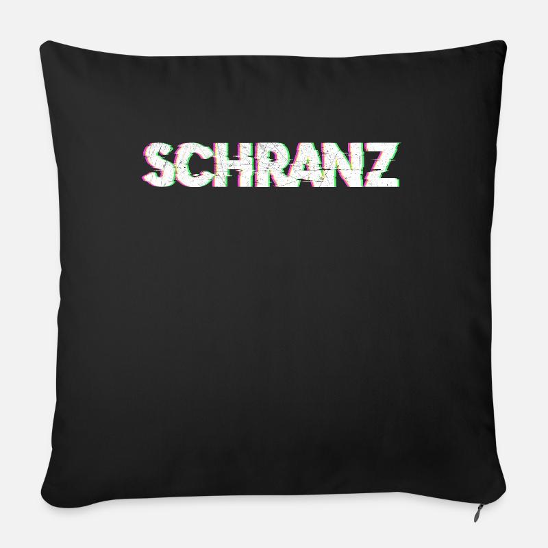 Schranz - Sofakissenbezug 45 x 45 cm - Schwarz