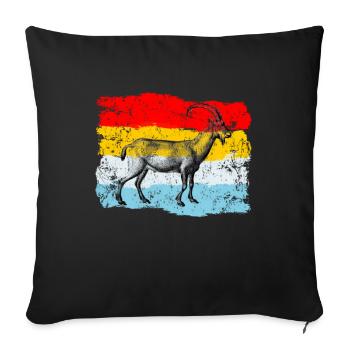 goat - Sofa pillowcase 17,3'' x 17,3'' (45 x 45 cm) - black - Front