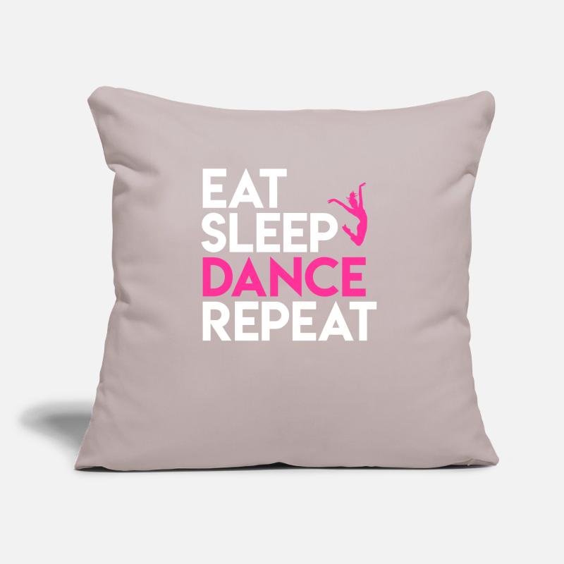 Danse et Vie Devise Design Housse de coussin décorative 45 x 45 cm