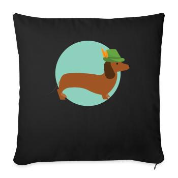 chasseur - Housse de coussin décorative 45 x 45 cm - noir - Devant
