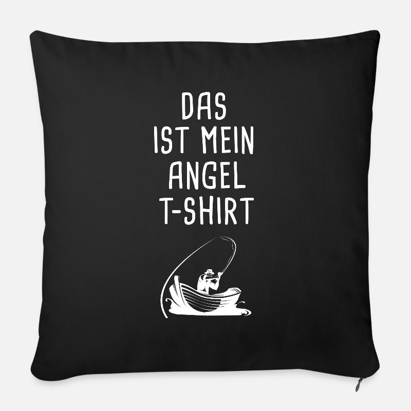 Angler - Sofakissenbezug 45 x 45 cm - Schwarz