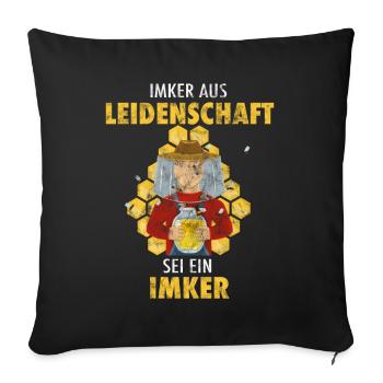 Imker - Sofakissenbezug 45 x 45 cm - Schwarz - Vorne