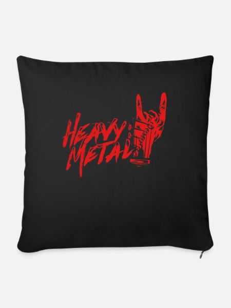 Heavy Metal - Sofakissenbezug 45 x 45 cm - Schwarz