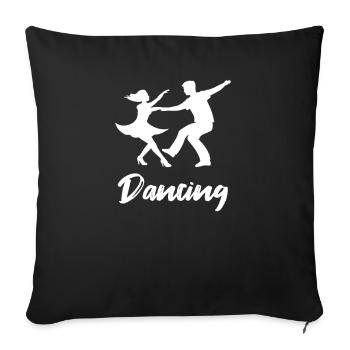 Dancer Dancer dancing music - Sofa pillowcase 17,3'' x 17,3'' (45 x 45 cm) - black - Front