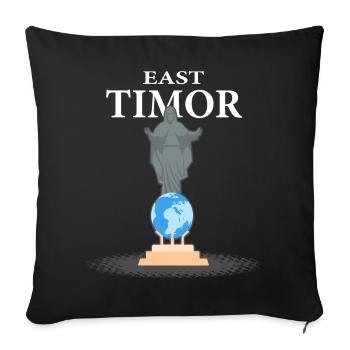 East Timor Dili holiday vacation gift - Sofa pillowcase 17,3'' x 17,3'' (45 x 45 cm) - black - Front