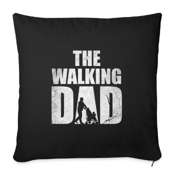 Father's Day Men's Day Father's Day Dad is my hero - Sofa pillowcase 17,3'' x 17,3'' (45 x 45 cm) - black - Front