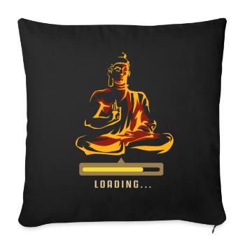 Méditation Méditation Spiritualité - Housse de coussin décorative 45 x 45 cm - noir - Devant