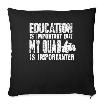 Quad Motorsport - Sofa pillowcase 17,3'' x 17,3'' (45 x 45 cm) - black - Front