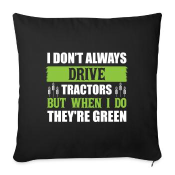 Agriculture paysanne - Housse de coussin décorative 45 x 45 cm - noir - Devant