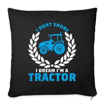 Farmer - Sofa pillowcase 17,3'' x 17,3'' (45 x 45 cm) - black - Front