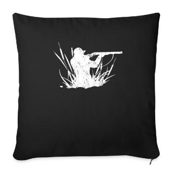 chasseur - Housse de coussin décorative 45 x 45 cm - noir - Devant