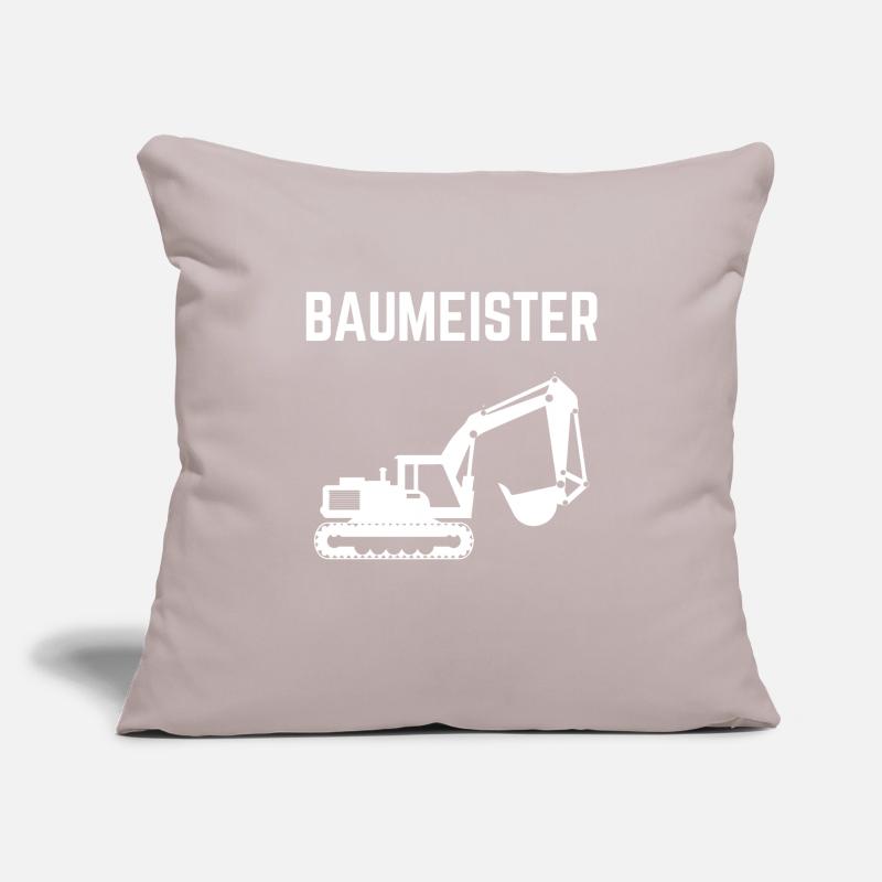Builder excavator driver excavator Sofa pillowcase 17,3'' x 17,3'' (45 x 45 cm)