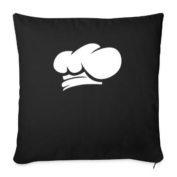 Cooking restaurant cook cook - Sofa pillowcase 17,3'' x 17,3'' (45 x 45 cm) - black - Front