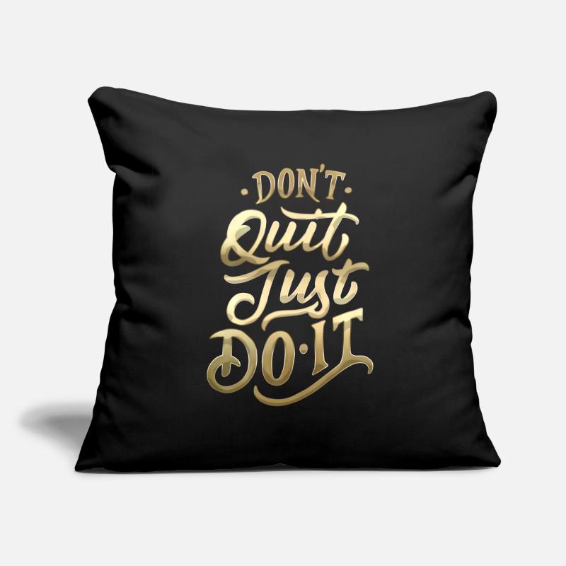Don't Quit Gradient Script Sofakissenbezug 45 x 45 cm