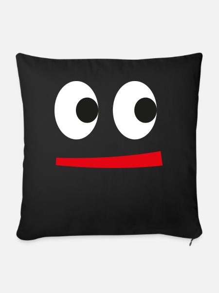 funnyface - Sofakissenbezug 45 x 45 cm - Schwarz