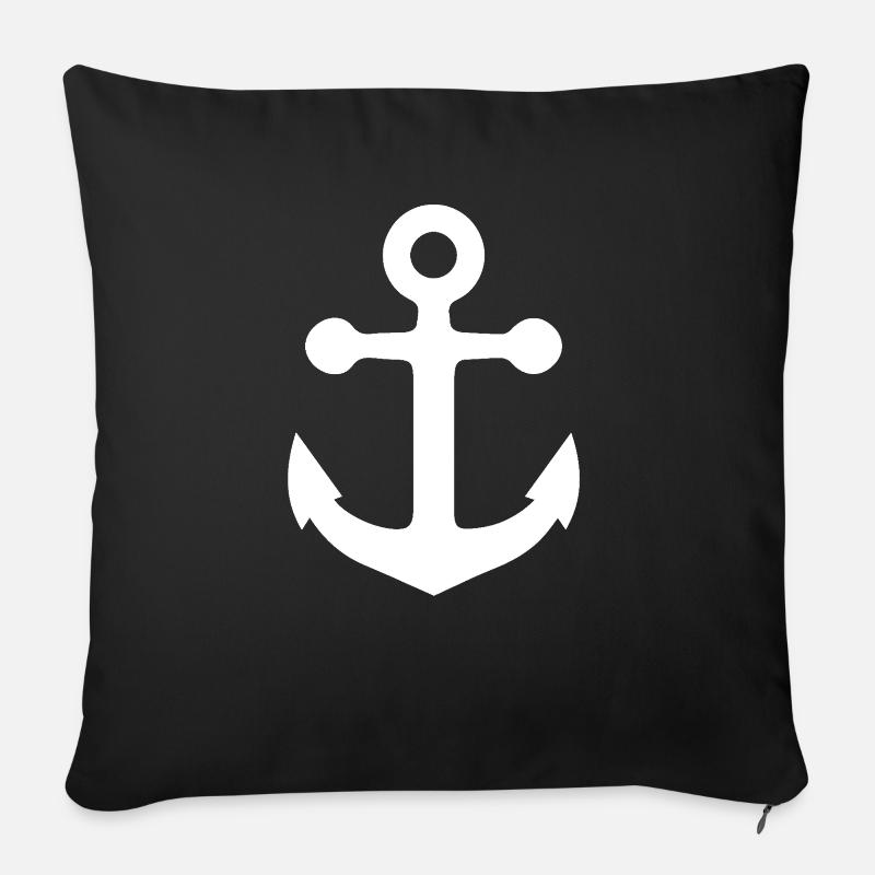 Segeln - Sofakissenbezug 45 x 45 cm - Schwarz