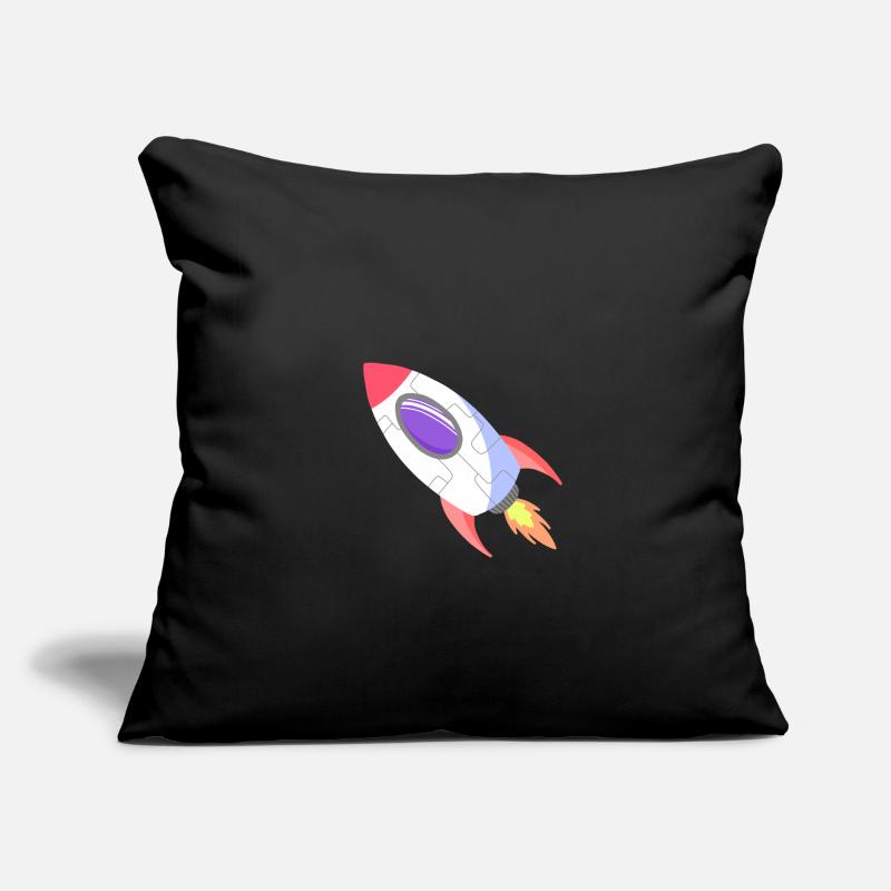 Space Rocket Pop Comic Housse de coussin décorative 45 x 45 cm
