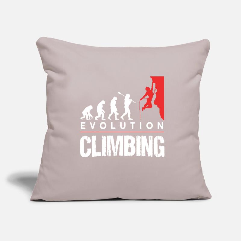 Climbing Evolution Climbing Boulderer Sofa pillowcase 17,3'' x 17,3'' (45 x 45 cm)