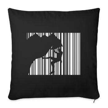 montée - Housse de coussin décorative 45 x 45 cm - noir - Devant