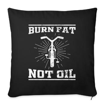 Environnement de vélo de vélo - Housse de coussin décorative 45 x 45 cm - noir - Devant