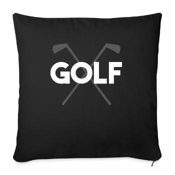 Golfers Golfers Golfers Golfers Sports - Sofa pillowcase 17,3'' x 17,3'' (45 x 45 cm) - black - Front
