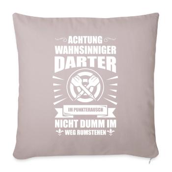 Dart Darten Hobby - Sofakissenbezug 45 x 45 cm - helles Taupe - Vorne