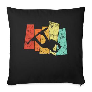 Wakeboard Premium Sport - Sofa pillowcase 17,3'' x 17,3'' (45 x 45 cm) - black - Front