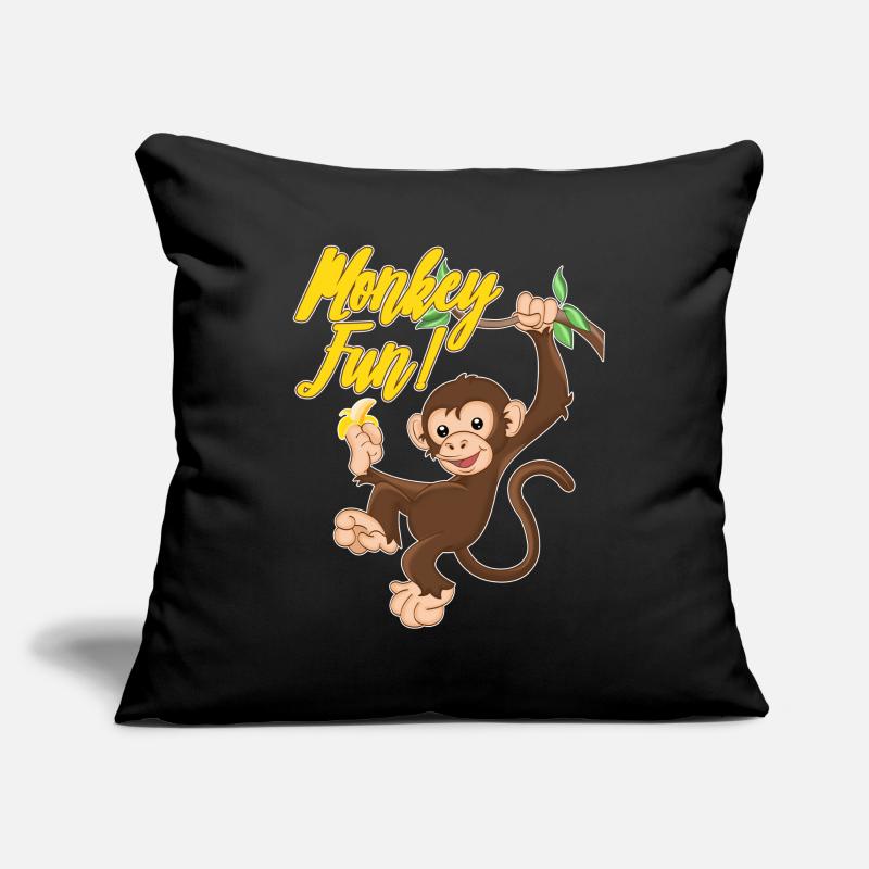 Monkey Monkey Fun Monkey Monkey Sofa pillowcase 17,3'' x 17,3'' (45 x 45 cm)