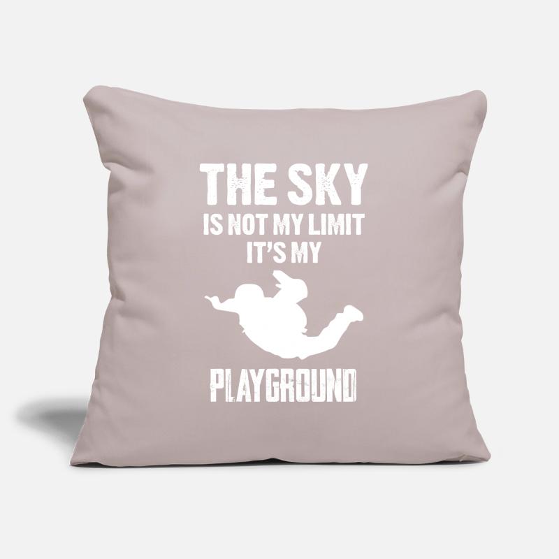 Skydive Fallschirmspringen Geschenkidee Housse de coussin décorative 45 x 45 cm