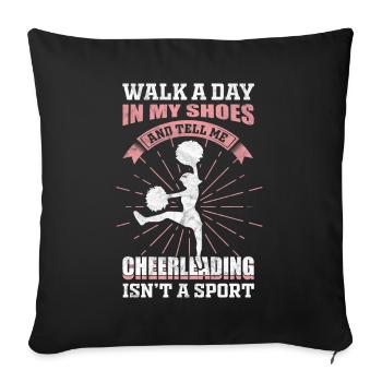 Cheerleading Girl - Sofakissenbezug 45 x 45 cm - Schwarz - Vorne