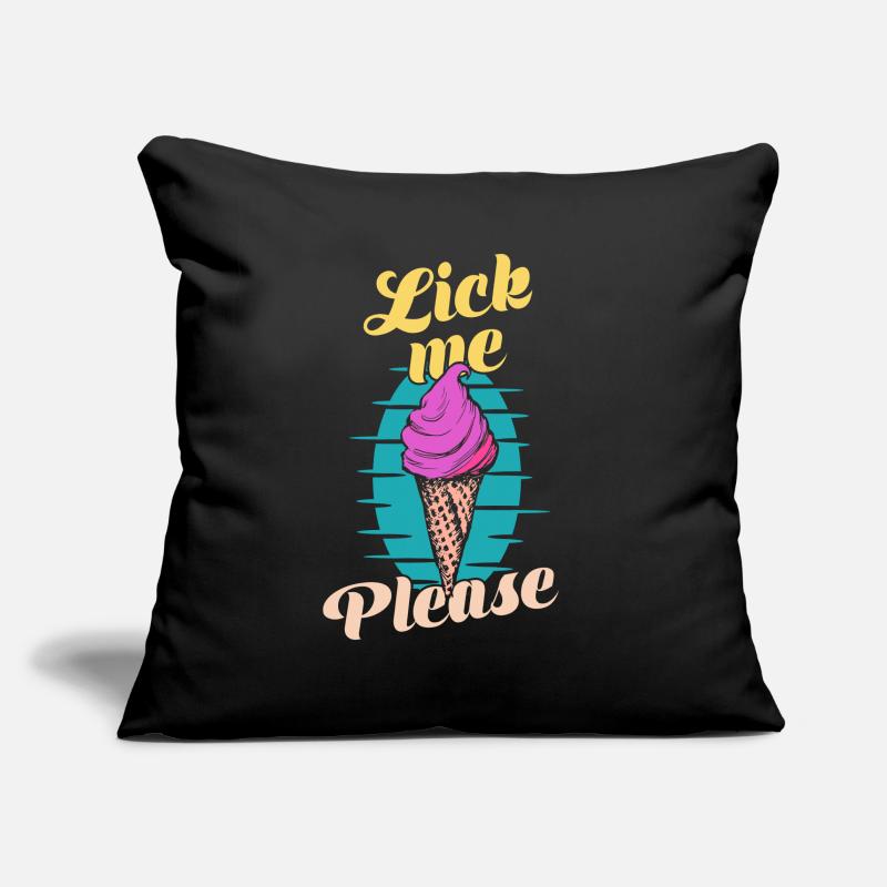 Leck mich bitte Eis Eiscreme Sommer Sofakissenbezug 45 x 45 cm