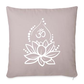 Yoga Meditation Gift - Sofa pillowcase 17,3'' x 17,3'' (45 x 45 cm) - light taupe - Front