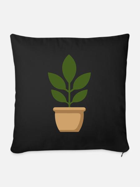 Garten - Sofakissenbezug 45 x 45 cm - Schwarz