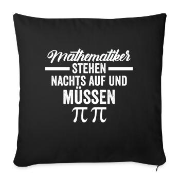 Mathematik Mathematiker - Sofakissenbezug 45 x 45 cm - Schwarz - Vorne