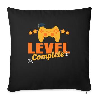 Gaming - Sofa pillowcase 17,3'' x 17,3'' (45 x 45 cm) - black - Front