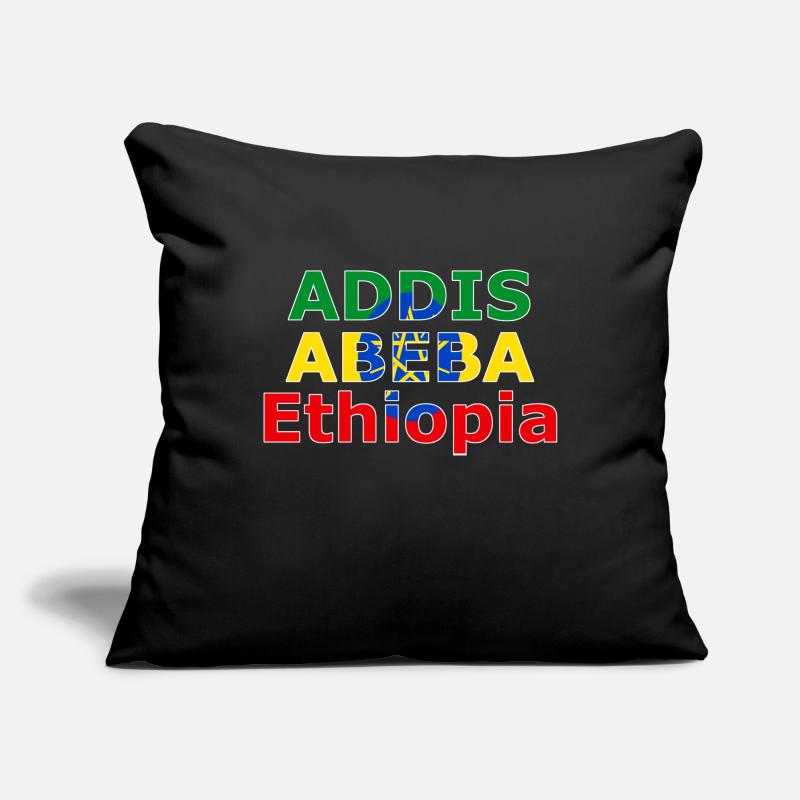 Addis Ababa Ethopia Farbdesign Sofakissenbezug 45 x 45 cm