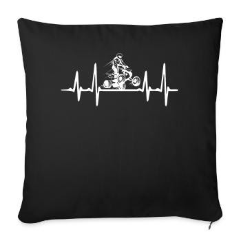 Quad quad - Housse de coussin décorative 45 x 45 cm - noir - Devant