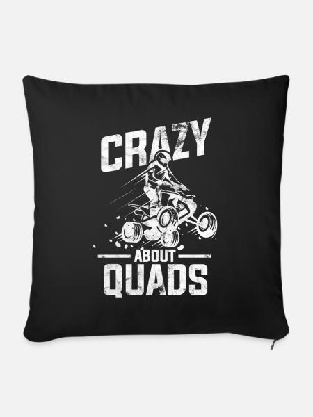 Quad Quad Quad - Sofakissenbezug 45 x 45 cm - Schwarz