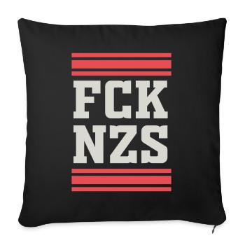 Nazis des droits de l'homme - Housse de coussin décorative 45 x 45 cm - noir - Devant
