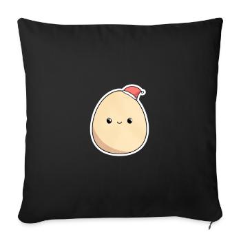 Weihnachten - Sofakissenbezug 45 x 45 cm - Schwarz - Vorne
